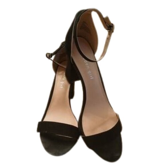 Madden Girl Womens Beella Black Block Heel Ankle Strap Shoe Size 8.5 - Picture 3 of 6